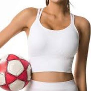 Kinyaoyao Racerback Cross Straps Sports Bra 3 Pack